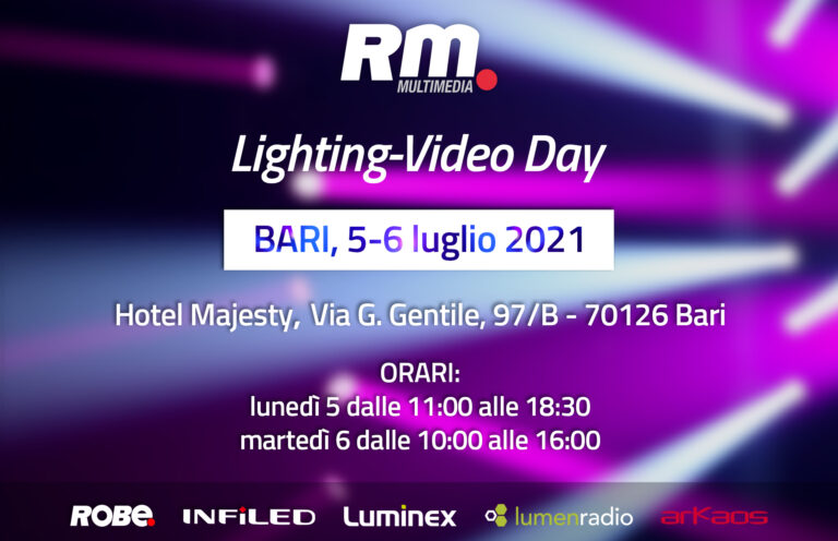 Roadshow Lighting-Video Day 2021: tappa a Bari
